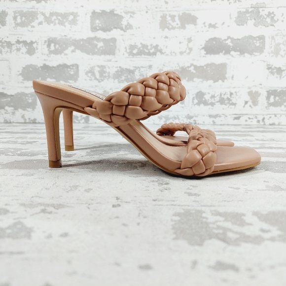 NEW Steve Madden Prema Tan Summer Braided Heeled Sandals F935 - Picture 5 of 11